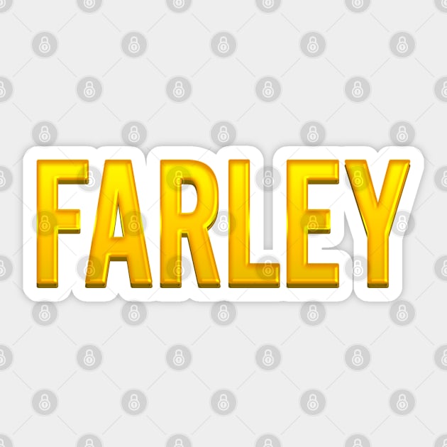 Farley Family Name Sticker by xesed